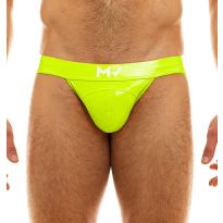 Modus Vivendi Viral Vinyl Jockstrap in Neon Geel