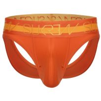 Sukrew V-String in Jaffa Orange mit Neon-Highlights