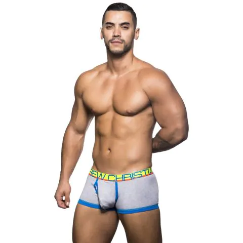 Andrew Christian Fly Tagless Boxershort in Grau