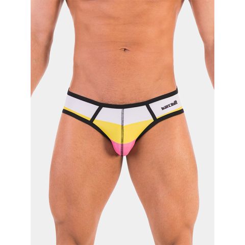 Barcode Berlin Brief Denix in Weiß, Gelb und Rosa