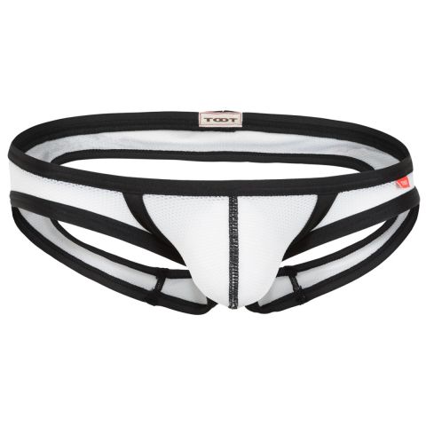 Toot Restraint Backless Bikini in Weiß