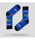 John Frank Fun Sokken in blauw