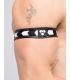 Maskulo Skula Bicepsband in Zwart/Wit