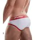 Pump Ribbed Brief in Rood