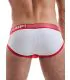 Pump Ribbed Brief in Rood