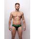 Sukrew V-String in Zwart met Neon Highlights