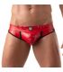 TOF Paris Vinyl Jock Brief in Rood