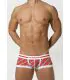 Toot Regimental Stripe Nano Boxershort in Rood