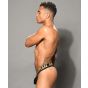 Andrew Christian Plush Sheer Strip String mit Almost Naked