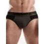 Pump Ribbed Brief in Armee Grün