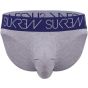 Sukrew Classic Brief in Grau / Indigo