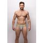 Sukrew V-String in Grau mit Neon Highlights