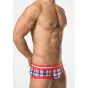 Toot Plaid Super Nano Boxershort in Rot