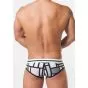 Toot Squarre Pattern Brief in Weiß
