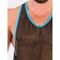Barcode Tank Top Igor in Black/Blue