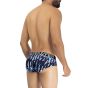 Hawai Printed Microfiber Brief in Dunkelblau