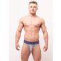 Sukrew Classic Brief in Grey / Indigo Blue