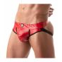 TOF Vinyl Jock Brief in Red