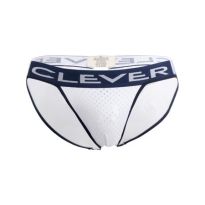 Clever Blunder Piping Brief in Weiß