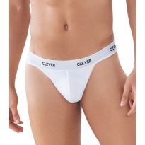 Clever Mesh Thong in White