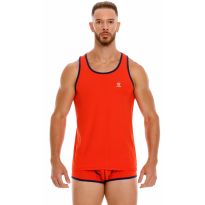 Jor College Tank-Top in Red