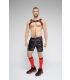 Maskulo Skulla Bulldog Harnas in Zwart/Rood