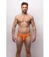 Sukrew V-String in Jaffa Oranje met Neon Highlights